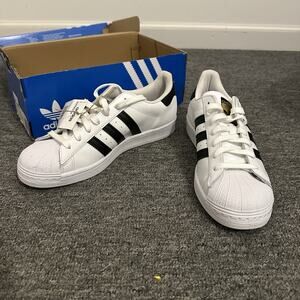 Adidas Originals Superstar Shoes Mens Sz 8.5 White Black Casual Sneakers EG4957
